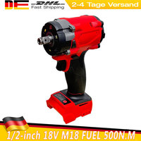 Universal For Milwaukee 18V M18 FUEL 1/2-inch 500N.M High-torque Impact Wrench Without Battery 4 Gears Power Tools Power Tools