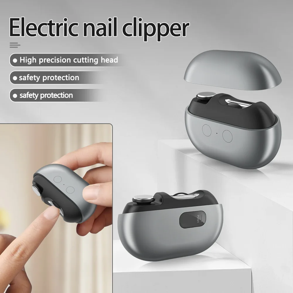 

Electric Nail Clippers Automatic Toe Nail Clippers for Thick Toenails Seniors Smart Toenail Clippers with Led Light Nail Trimmer