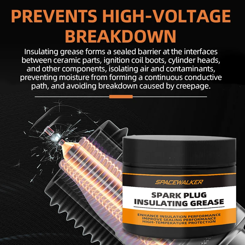 سيارة شرارة المكونات العازلة الشحوم الجهد العالي العازلة ملف الإشعال سيليكون الشحوم درجة الحرارة المقاومة للتآكل