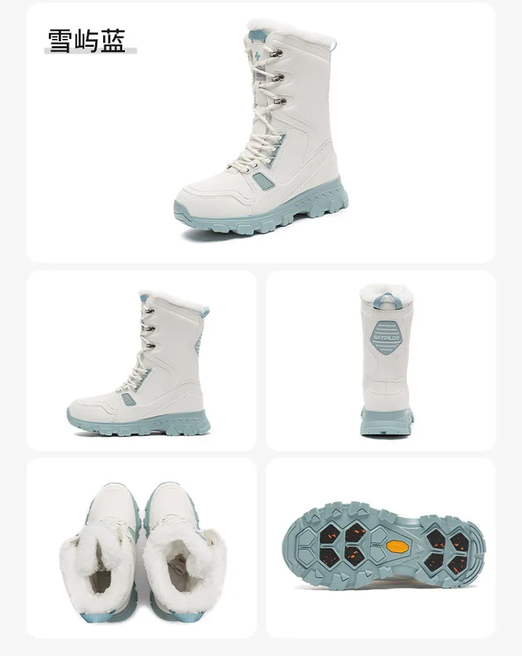 Skypilot Outdoor-Schneeschuhe für Herren, wasserdichte Damenstiefel, Trekking-Sneaker, Wanderschuhe, Winter-Sneaker, hochgeschnittene warme Skistiefel. – Detail 33