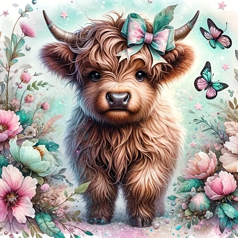 

500/1024PCS Paper Jigsaw Puzzle Butterfly Flowers and Calves DIY Home Art Modern Home Decoration As A Holiday Gift for Friends