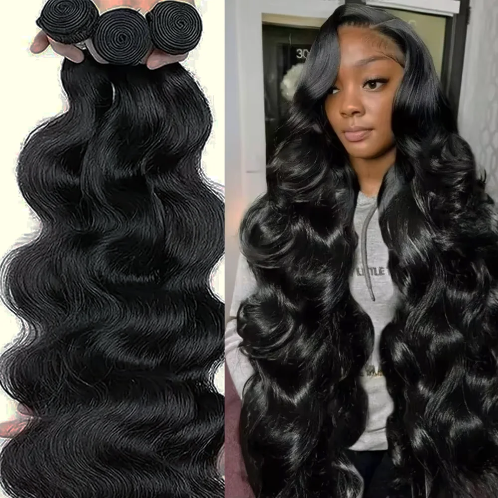 

20, 30, 32, 40 дюймов, объемная волна, 1/3/4 шт., пучки бразильских волос, волнистые плетения, пучки человеческих волос, наращивание волос для женщин, парики из волос