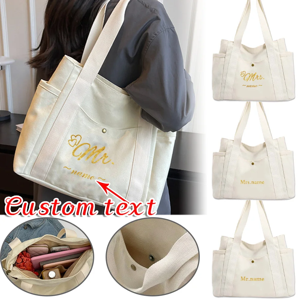 

Personalized Customization Name Women's Shoulder Bag Handbag Large Capacity Handbag Storage Bag