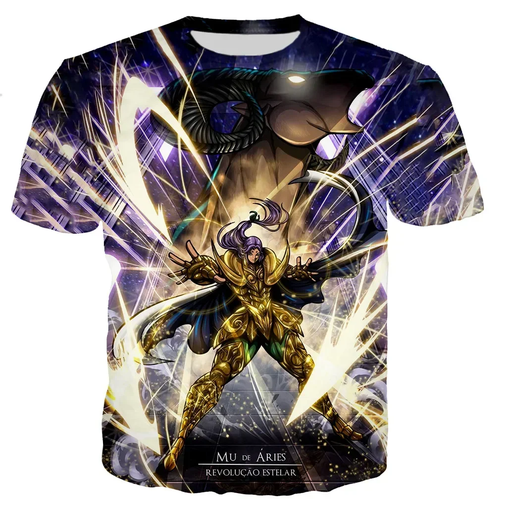 The Knights of The Zodiac Saint Seiya T-Shirts 3D Print Men Women Sport Casual Fashion Oversized T Shirt Top Unisex Clothing