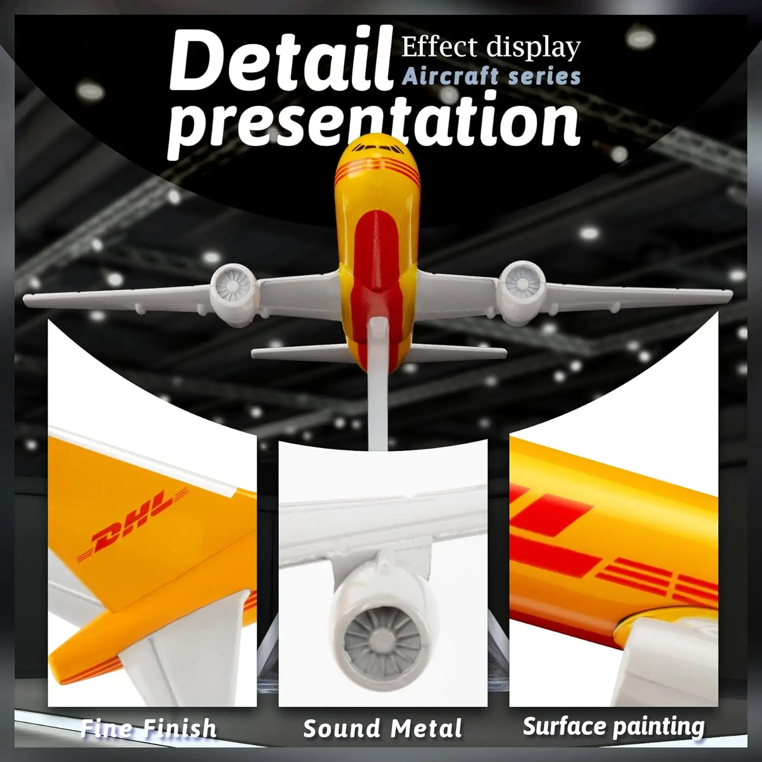 1/400 مقياس نموذج طائرة B757 DHL الخطوط الجوية سبيكة الطائرات 16 سنتيمتر 757 نموذج طائرة لعب الأطفال جمع الهدايا الديكور