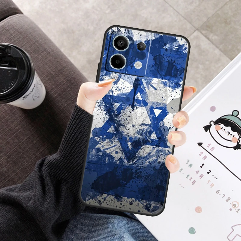 إسرائيل العلم غطاء ل Xiaomi Redmi ملاحظة 14 13 9 10 11 12 برو 10S 11S 12S حالة ل Redmi 14C 10C 12C 13C