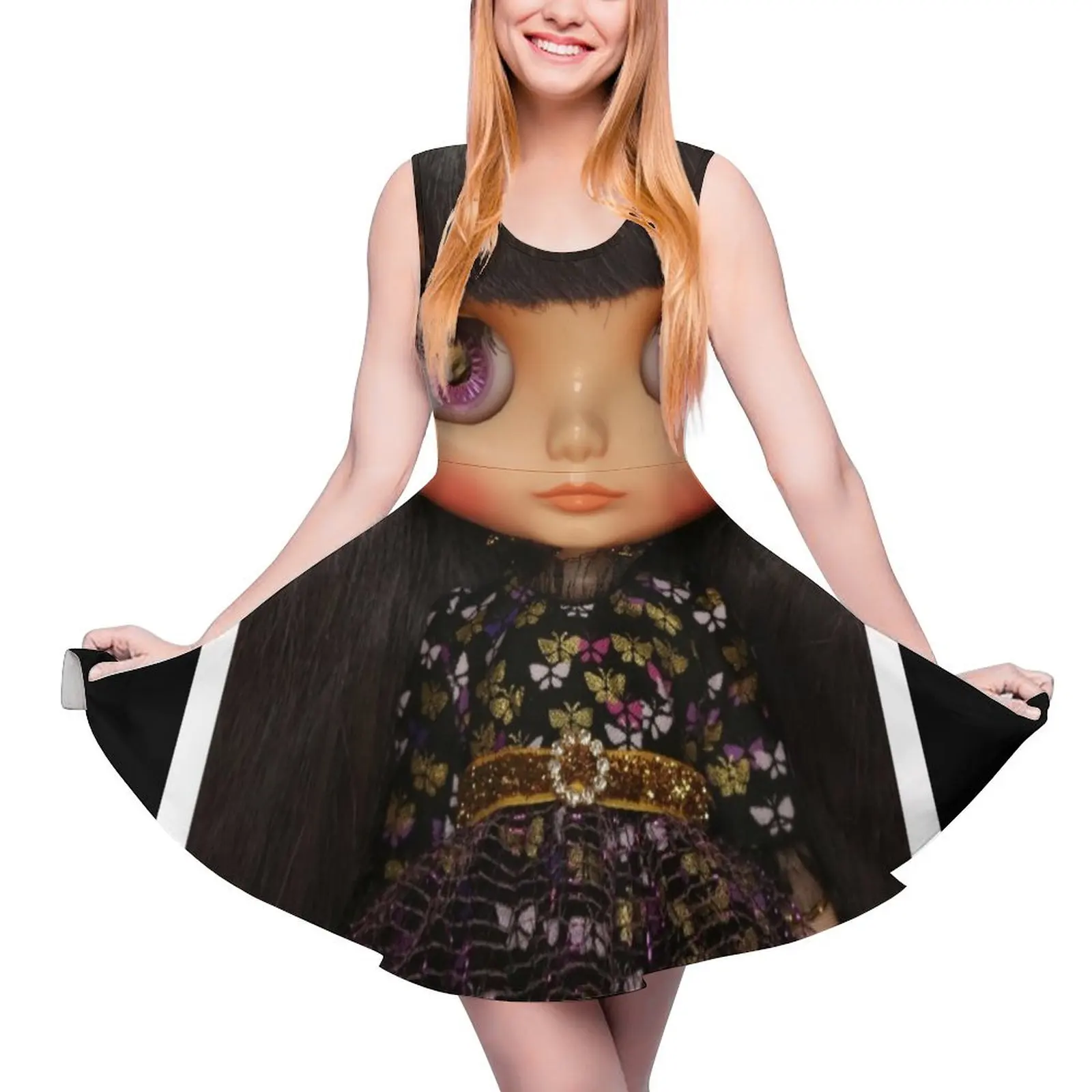 

Blythe x Anna Sui wearing Kult of Kulta Sleeveless Dress dresses summer prom dresses 2024 women"s elegant loose dresses