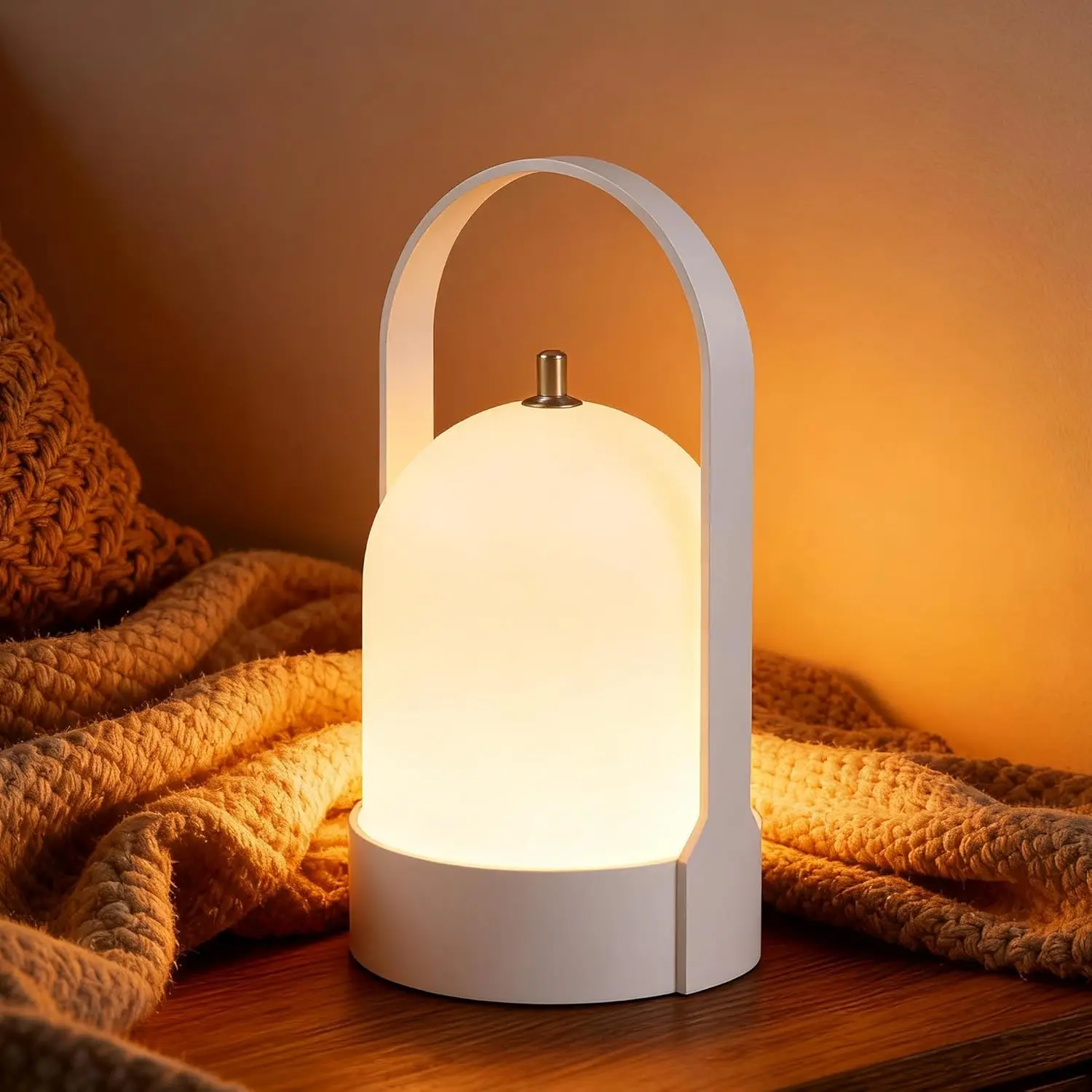 

Портативный светодиодный фонарь - перезаряжаемая настольная лампа с сенсорной регулировкой яркости для кемпинга, спальни, столовой, балкона, ресторана