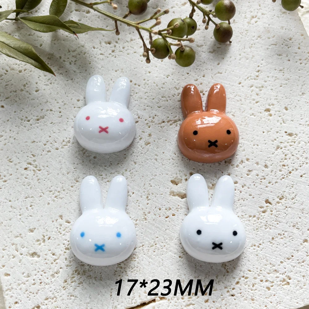 20 قطعة Kawaii Miffy لتقوم بها بنفسك كريم الغراء اليدوية الديكور حزمة المواد الإبداعية لملحقات الراتنج دمى هدايا