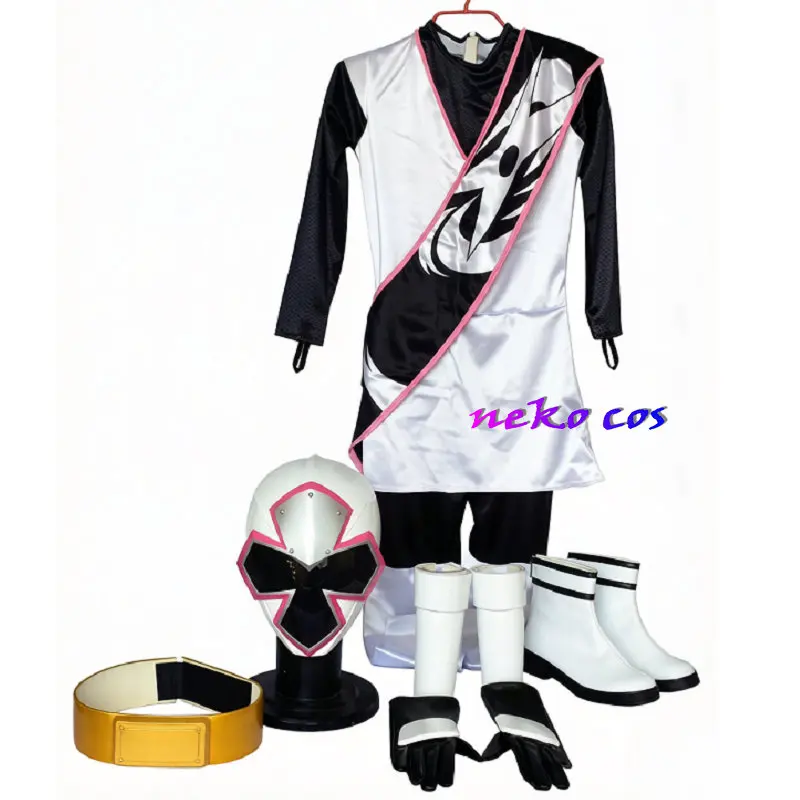 

Костюм для косплея Nekocos Shuriken Sentai Ninninger ShiroNinger: полный комплект (боди, маска, пояс, перчатки, нарукавники, обувь), индивидуальный размер