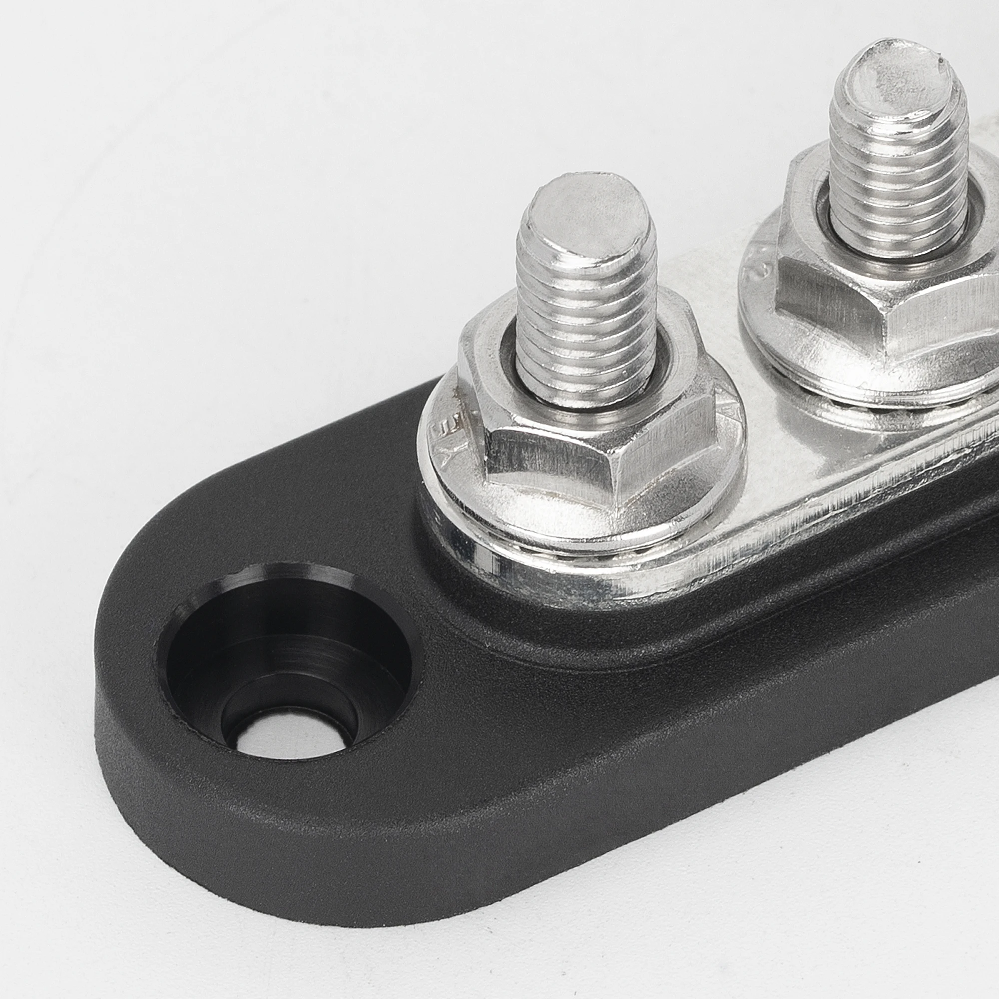 BB100-T5M6-C Electric Power Bus Bar Copper Terminal Block 100A 150A Battery Power Distribution Block M6 With 5X(1/4