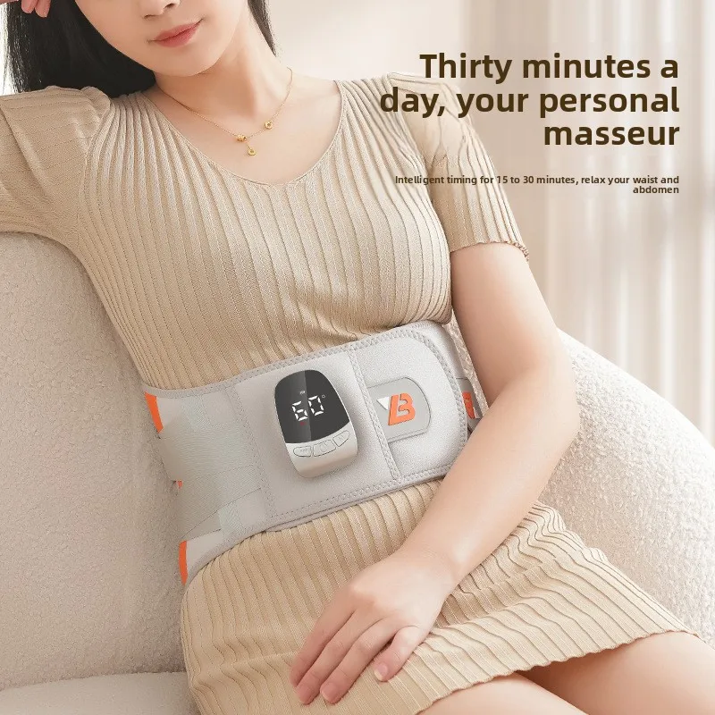 Wireless Heating Massage Belt Vibration Waist Massager Steel Plate Support Warm Waist Home Relaxation Device