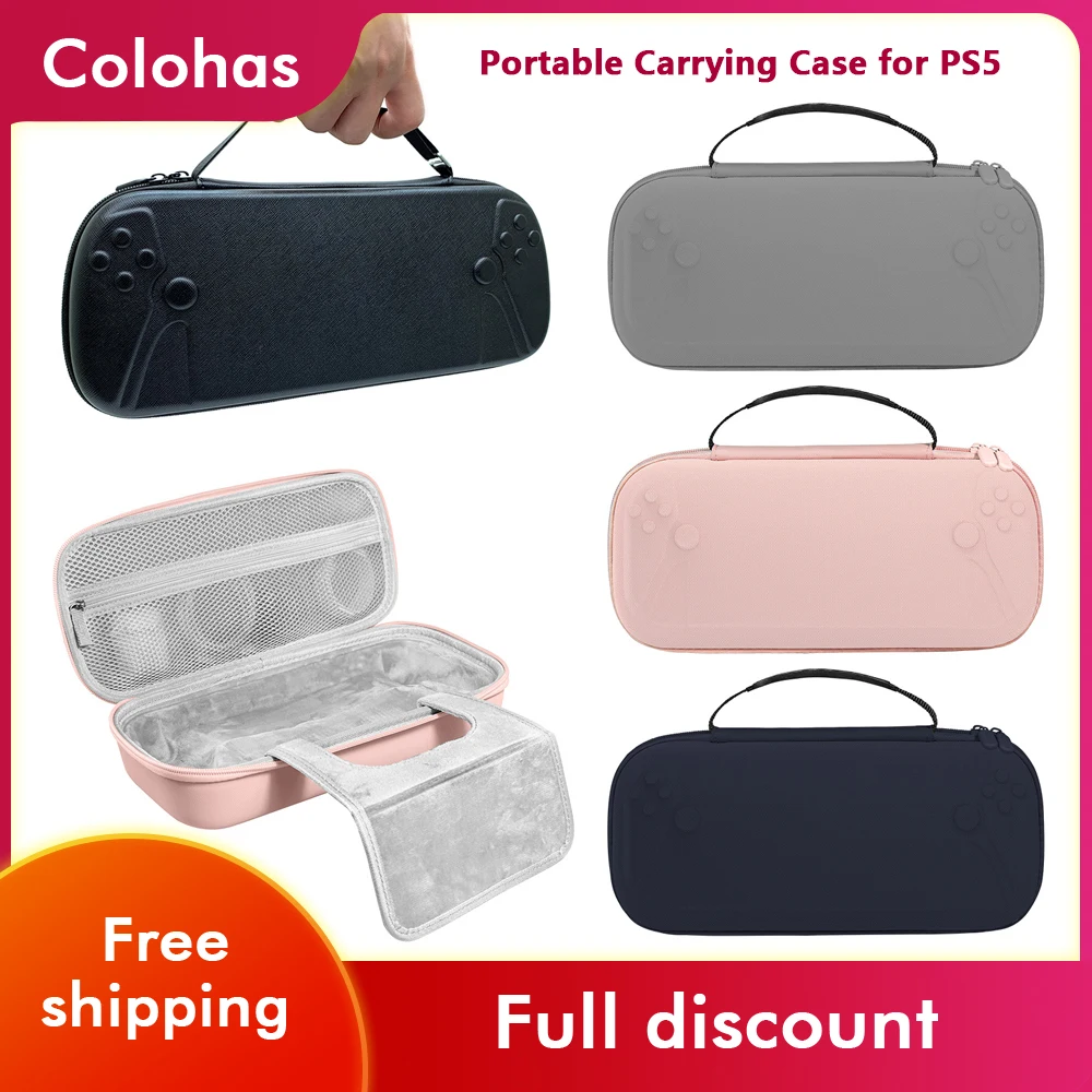 Estuche de transporte portátil para Portal PS5, bolsa protectora a prueba de golpes para juego portátil Sony PlayStation Portal, bolsa de almacenamiento anticaída