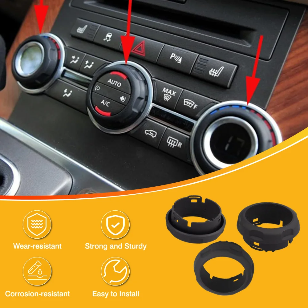 

LR029591 3 шт. автомобильная центральная консоль, ручка регулировки громкости кондиционера, переключатель для Land Rover Range Rover Sport Discovery 4