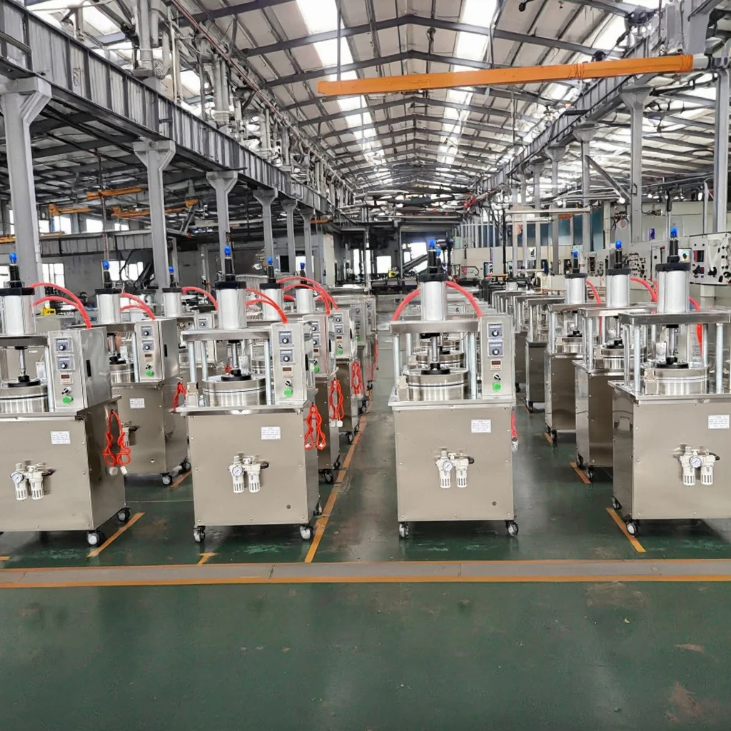 آلة ضغط المعكرونة الأوتوماتيكية جاهزة للأكل، أداة تسطيح عجينة البيتزا، مسطح كريب بيتا، صانع الفطائر الأوتوماتيكي