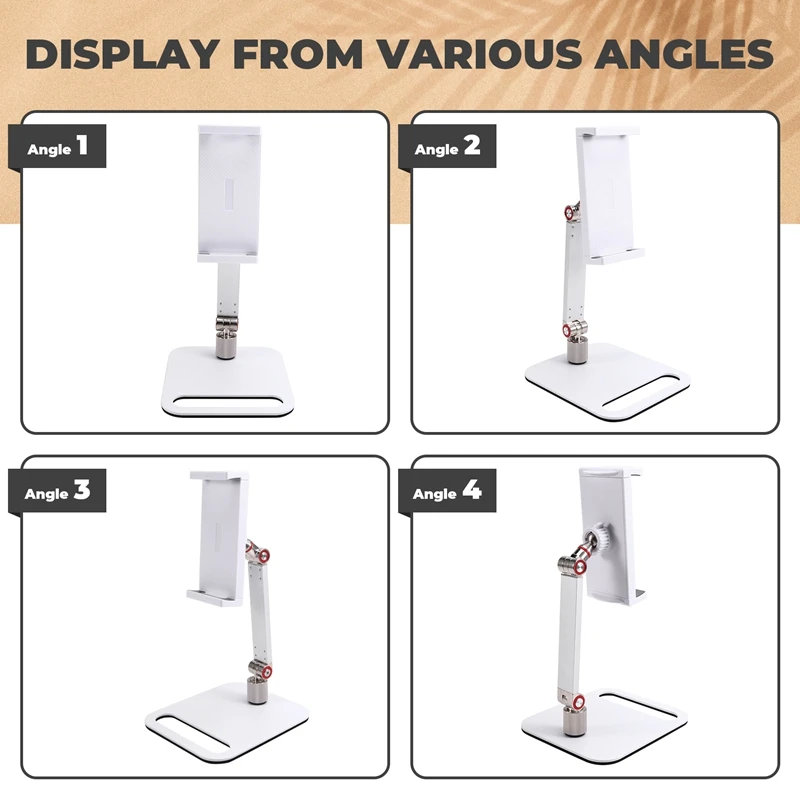 Monitor Stand Adjustable 360° Swivel Bracket Tablet Holder Compatible With Tablet Desktop Clamp Stand