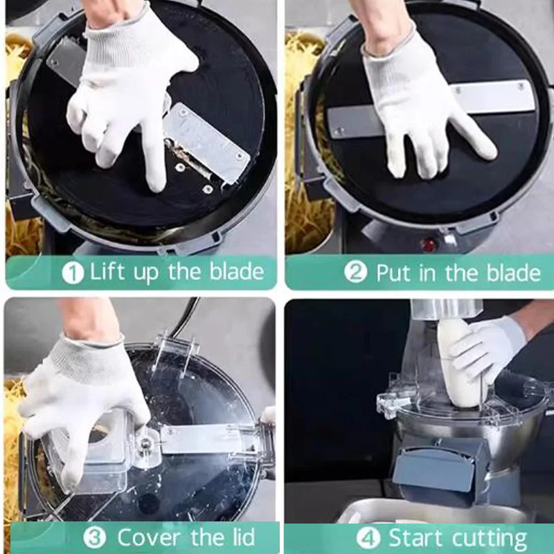 110V/220V Electric Vegetable Dcutter Shred Machine Potato Shredder Commercial Multifunctional Carrot
