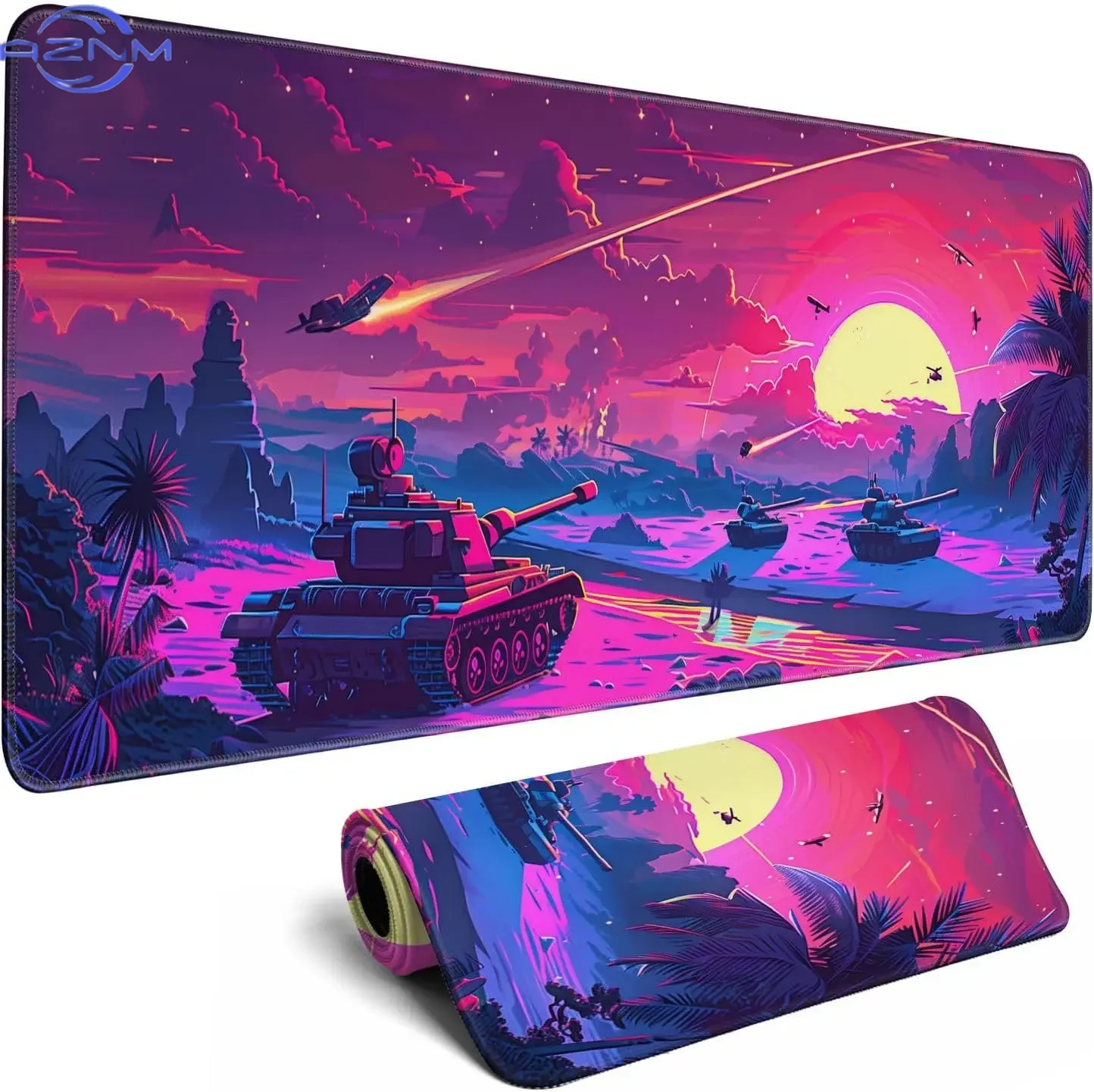 Landscape large mouse pad tank game mousepad extended office laptop keyboard pads new anti-slip rubber office carpet table mats