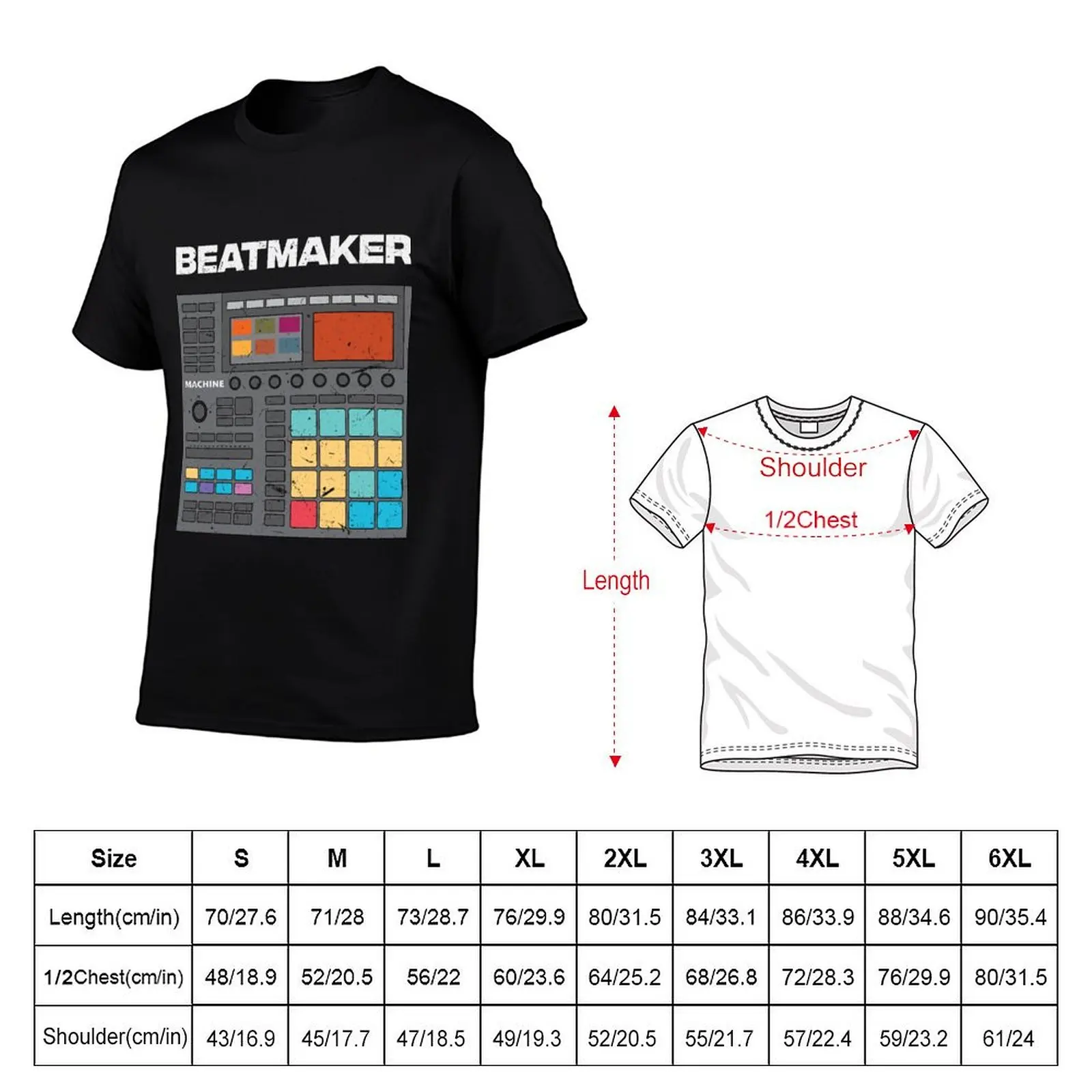 Groovebox Beatmaker Sampler MIDI Sequencer Vintage Style T-Shirt Short sleeve tee kawaii clothes sweat shirts, men