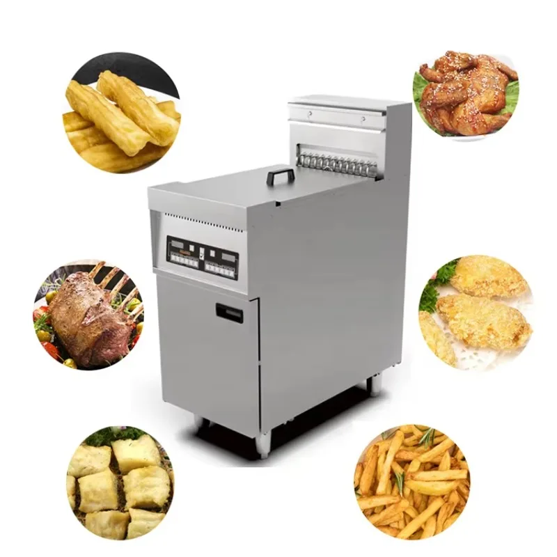 Electric Single and Double Vertical Chicken Fryer KFC Fryer Potato Chips Fryer