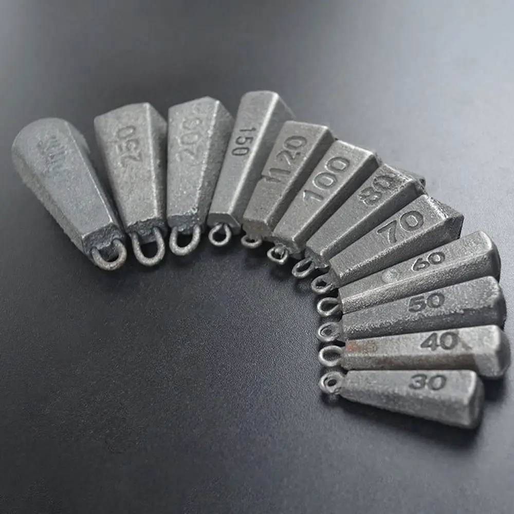 5Pcs 30g-180g Iron Fishing Weight Sinkers Environmental Protection Fishing Fall Bass Sea Fishing Weight Surf Casting with Ring