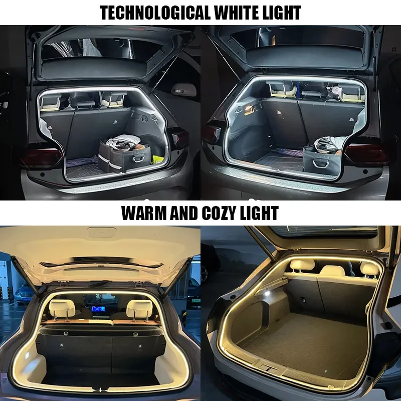 LED-Streifen für die Beleuchtung des Kofferraums mit 2M/4M wasserdichtem Ambientelicht, Kofferraum-Dekorationslicht, Camping-Ambientelicht – Detail 8