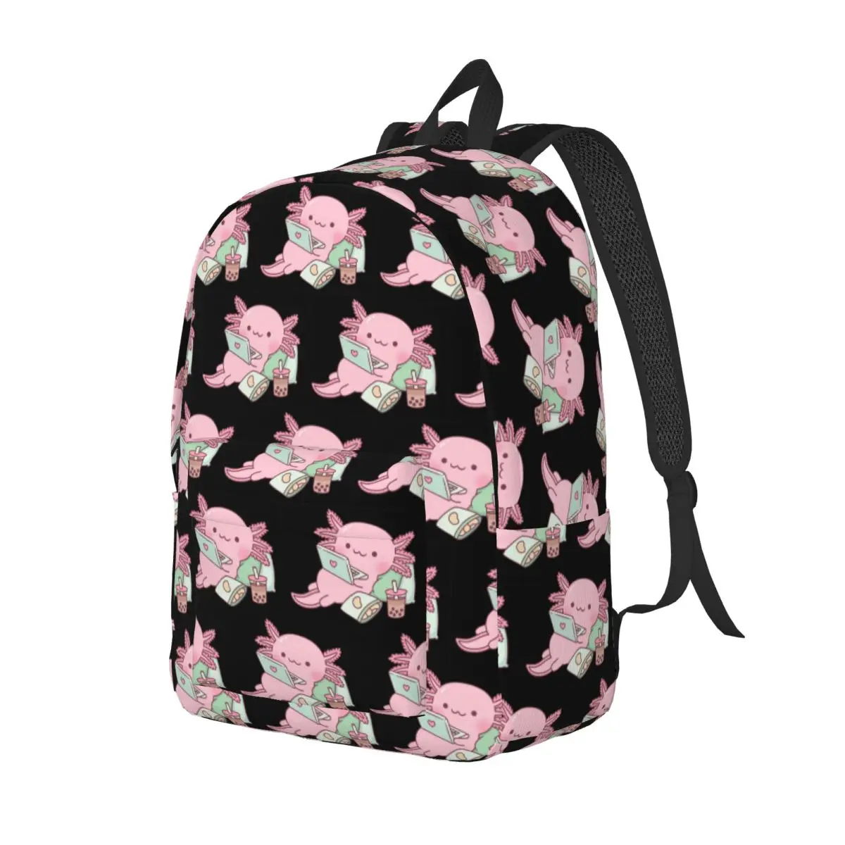 

Милый охлаждающий рюкзак Аксолотль, рюкзак большой емкости для мальчиков и девочек, школьная сумка, сумки на плечо для мужчин и женщин