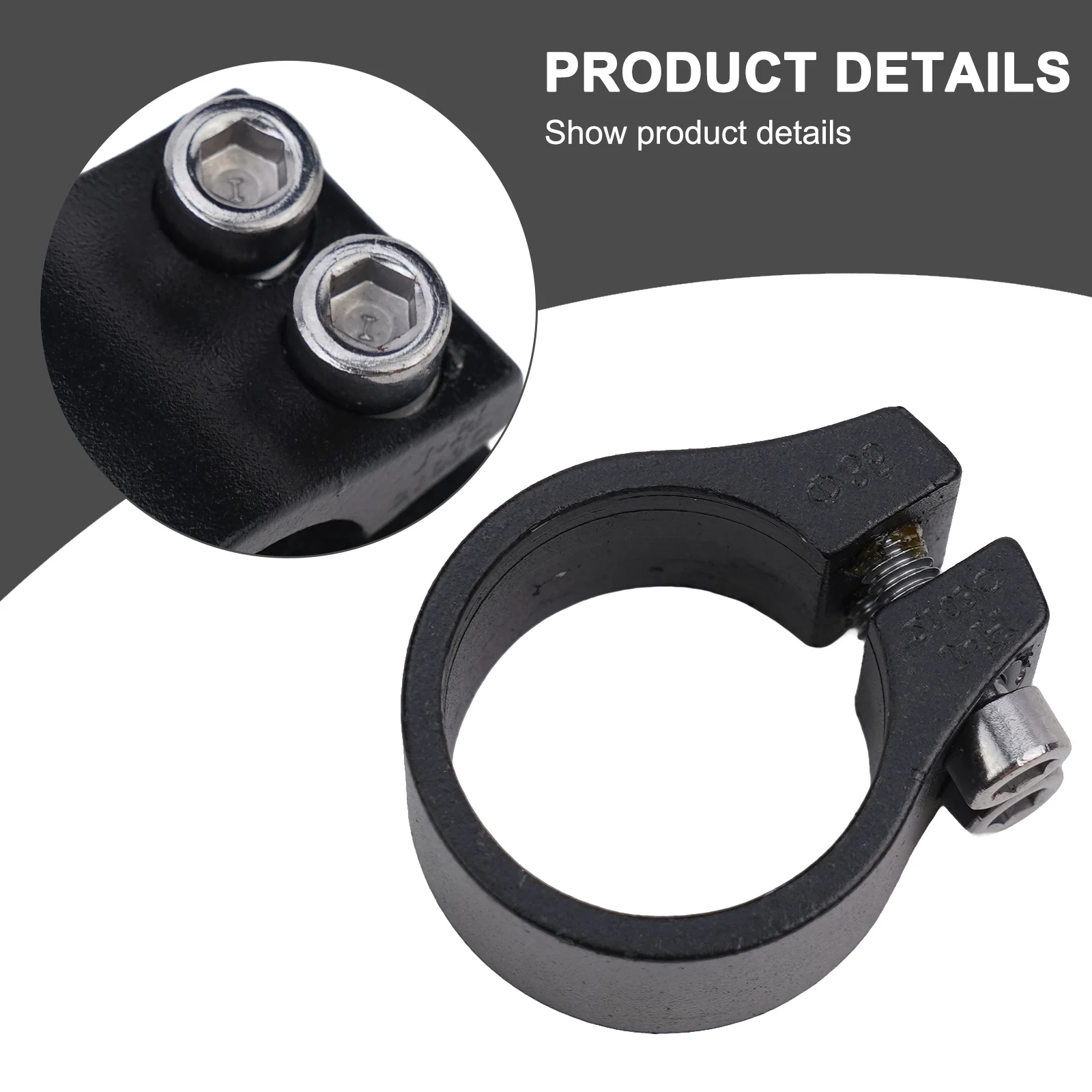 Bicycle Seatpost Clamp 34 9MM 30 4 30 8 30 9 31 6 31 8mm Aluminum Alloy Black MTB Road Outer Diameter Seat Post