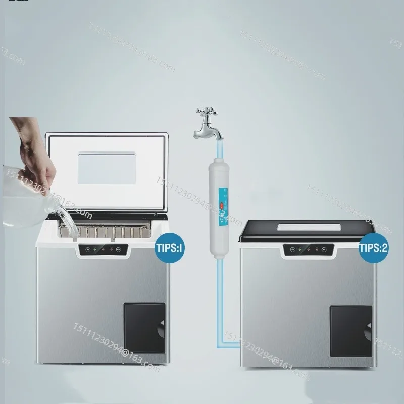 

OEM Portable Ice Machine Rapidly Self Clean Ice Maker with Crushed Ice 18pcs Per Cycle 7-10mins Snow Making Machine Push Button