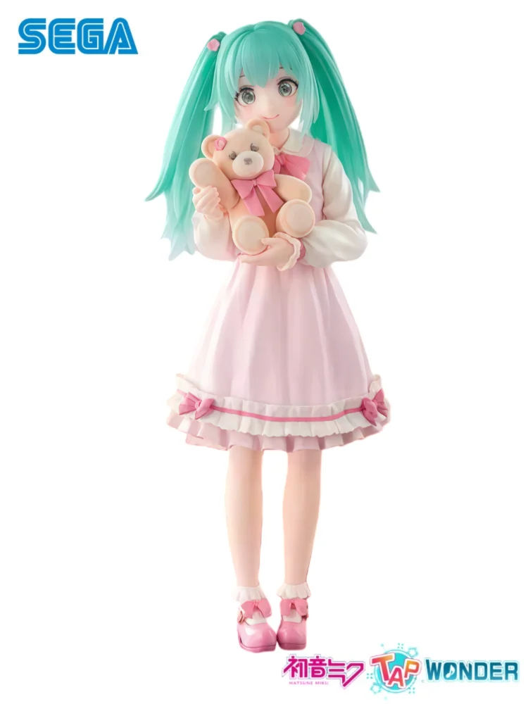 Na stanie Oryginalna figurka Sega Hatsune Miku, nowa, w pudełku, zabawka kolekcjonerska, model do garażu. — 2