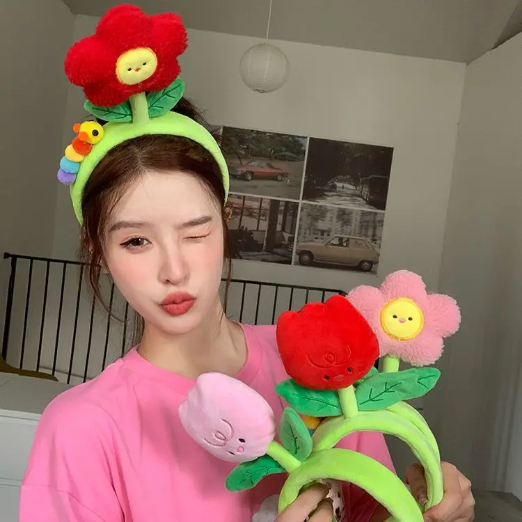 أفخم الدب الأذن هيرباند للفتيات ، حيوان جميل ، الفراولة ، الأرنب ، زخرفة رباط شعر ، الموضة الكورية ، اكسسوارات للشعر ، لطيف ، الوردي ، جديد