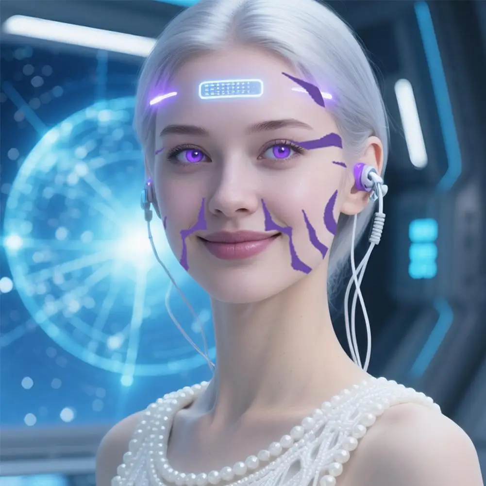 6 قطعة لكل مجموعة لعب الأدوار المتاح مقاوم للماء ملصقات ماكياج الوشم DIY بها بنفسك حفلة الهالوين أنيمي مرحلة الأداء الزينة #3