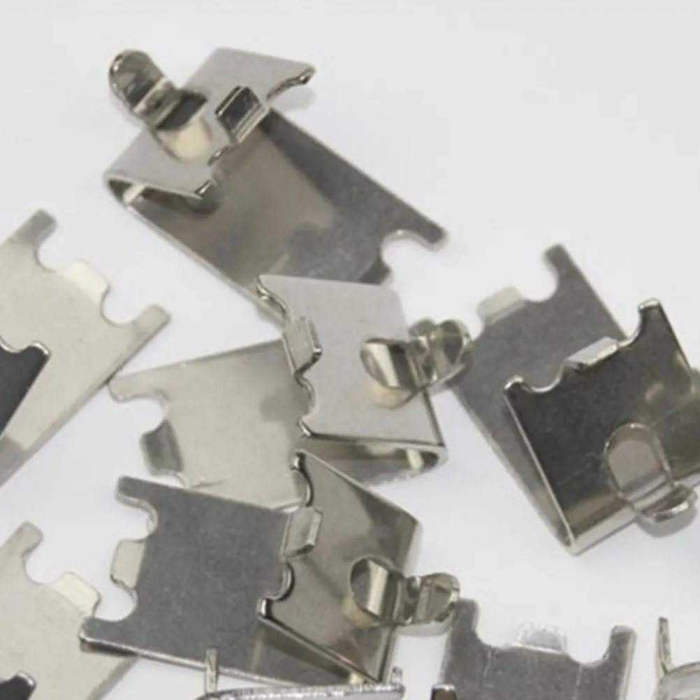 4Pcs Shelf Clips for Refrigerator Stainless Steel Freezer Support Clips Strong Hold Raised Design