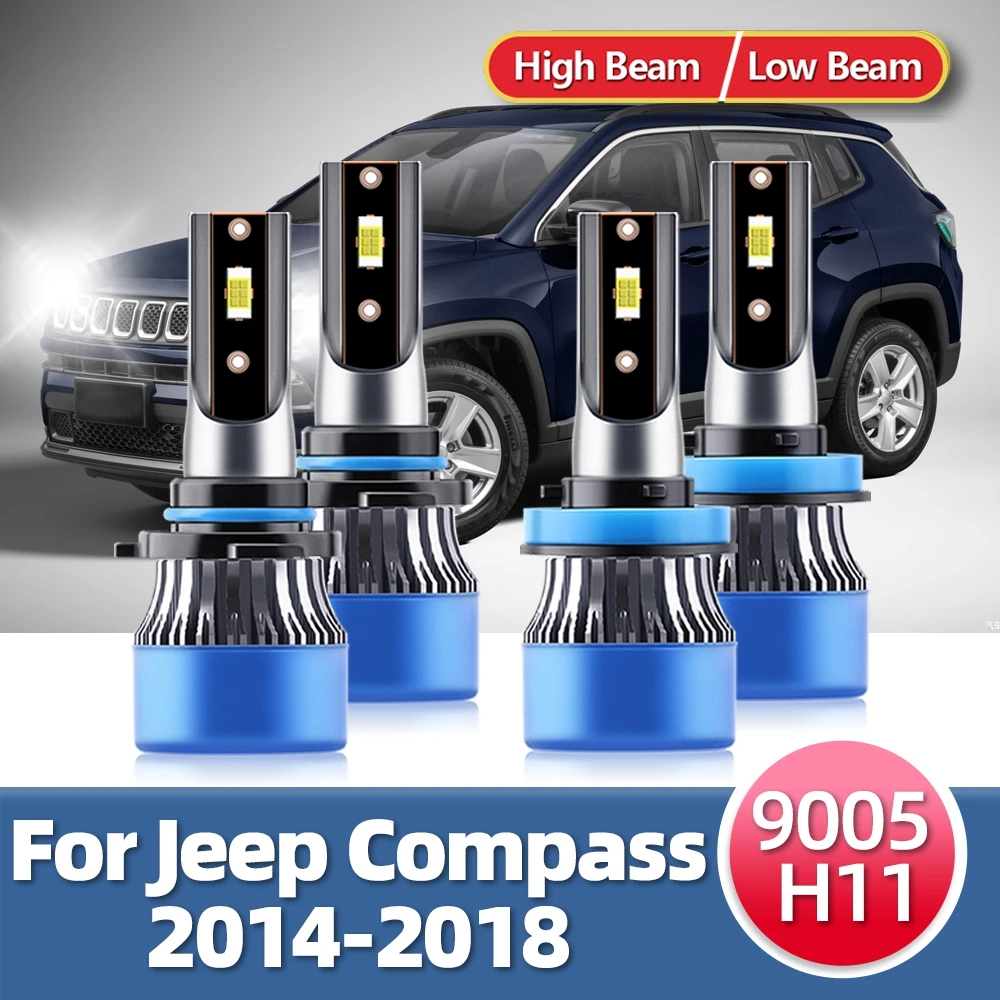 

Led 110W Power Headlight Bulbs 12V Lamps IP68 CSP Auto Headlamp 9005 H11 Luces 15000LM For Jeep Compass 2014 2015 2016 2017 2018