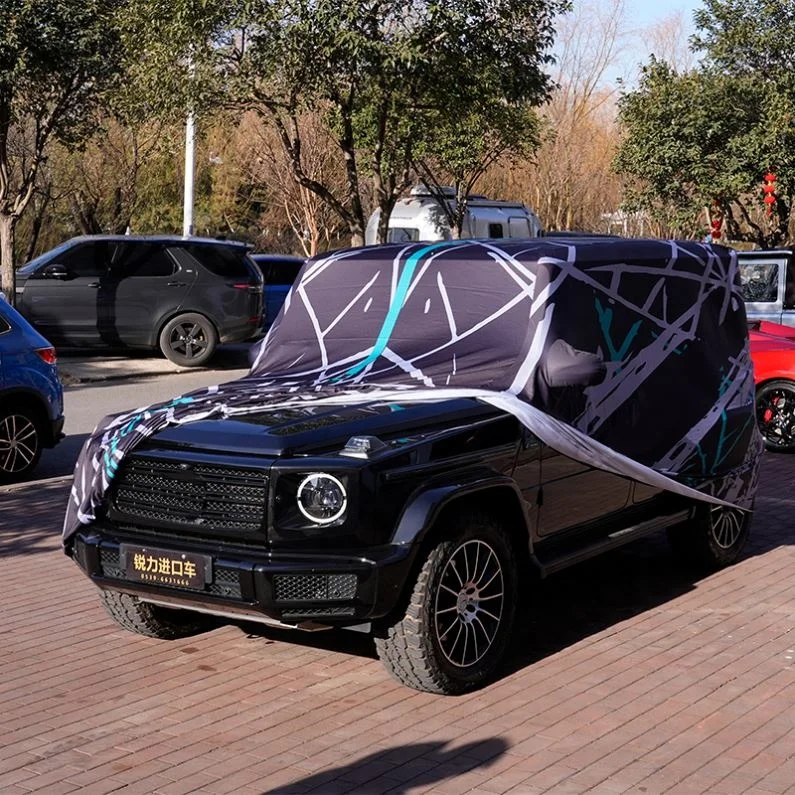 ODM Colors and Logo Windshield Snow Frost Ice Cover Sunshade Snow Covers Car Personal Tailor Stretch Cover