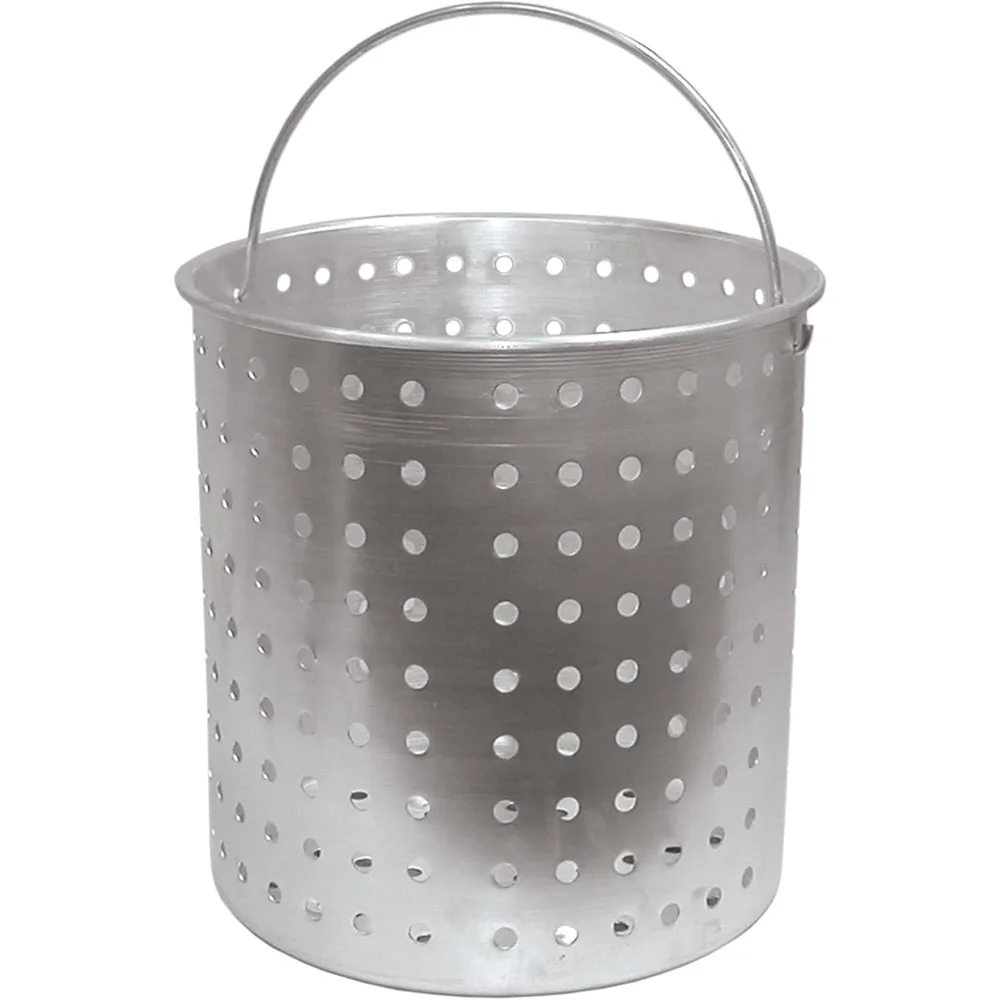 

Перфорированная алюминиевая корзина на 42 кварта, подходит для пароварок и кастрюль Bayou Classic
