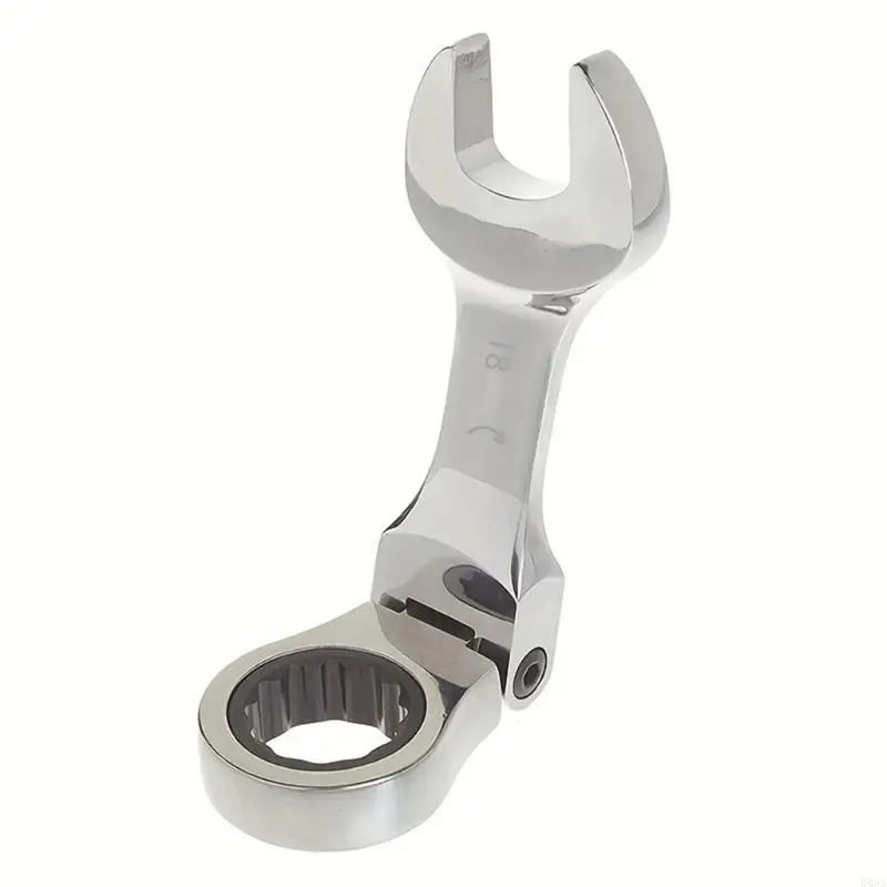 B95A Practical 180°Flexible Head Ratcheting Wrench Ratcheting Box Wrench Tool