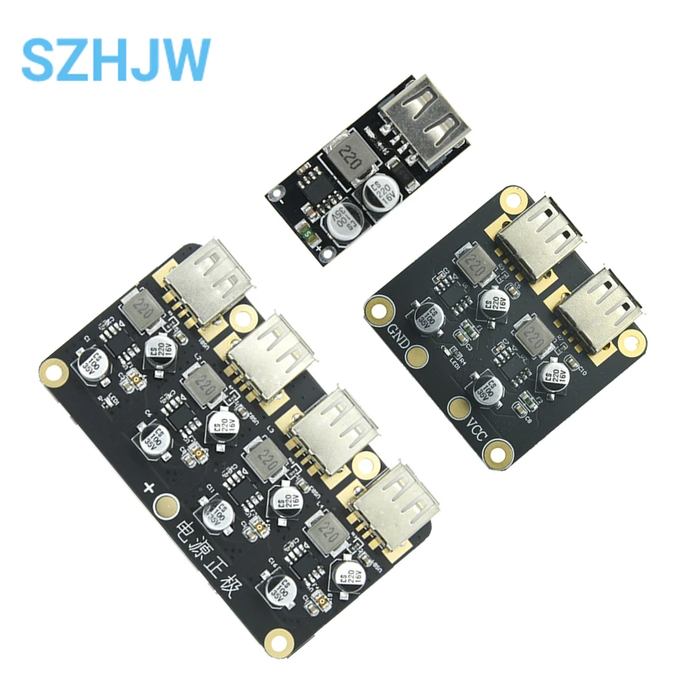 Fast Charge Step-down Module 12V24V To QC3.0 Fast Charge Dual USB Charging Board Supports Apple Huawei FCP