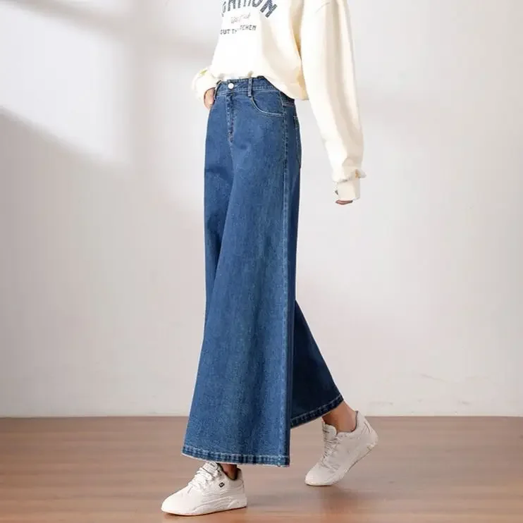 Korean Fashion Jean Baggy Jeans Women Wide Leg of Pants High Waisted Trousers Vintage Clothing Woman Clothes Streetwear Y2k Pant