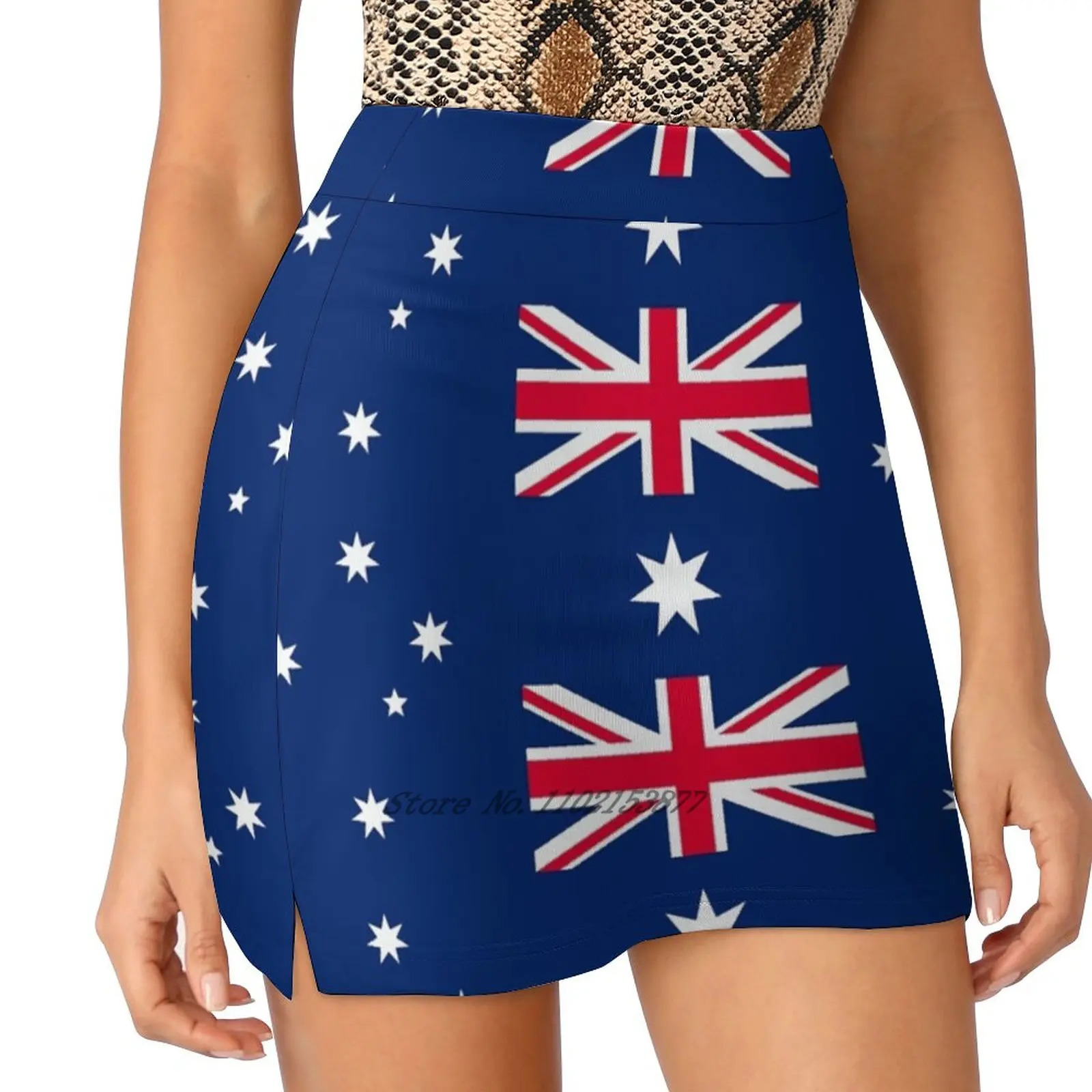 

Australian Flag Australia Patriotic Women Sports Skirt Tennis Golf Dance Fitness Running Yoga Skirts Australian Flag Australia