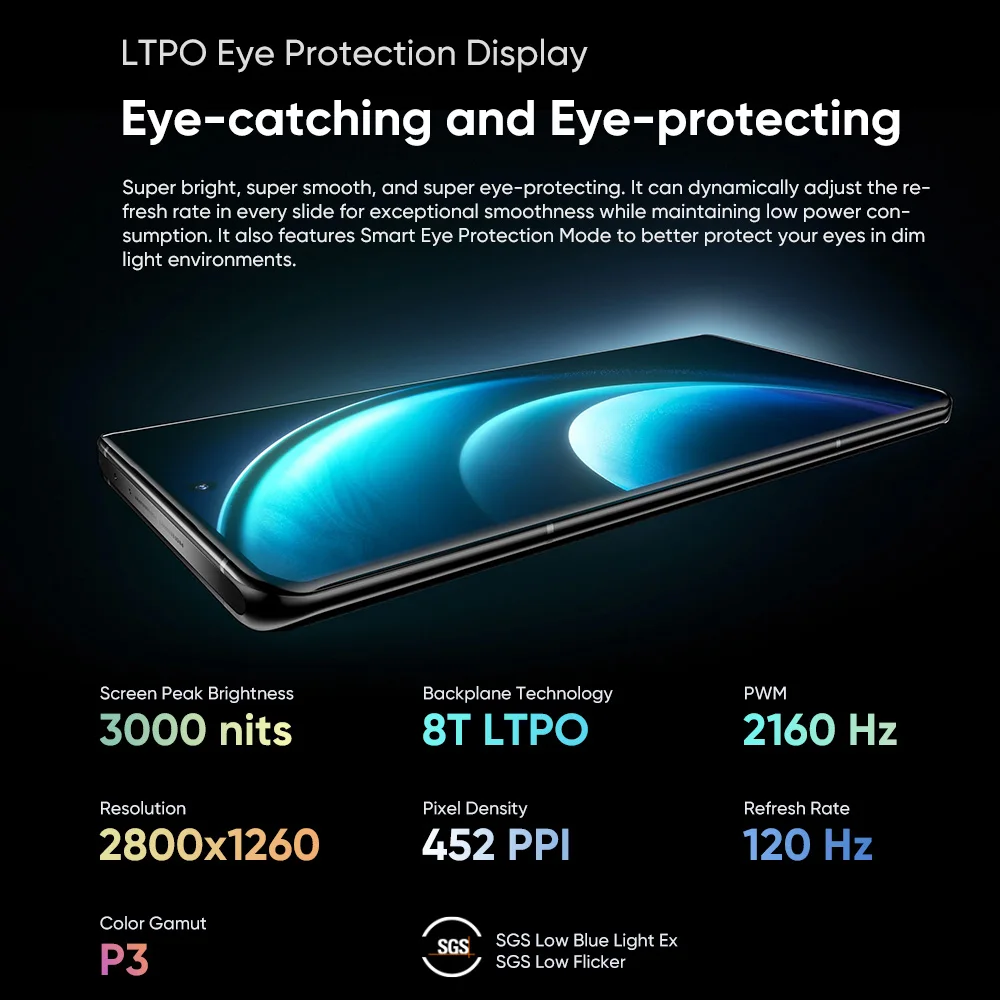 VIVO X100 Pro 5G-smartphone 6,78 inch LTPO AMOLED-scherm Afmeting 9300 50 MP Camera 100 W SuperCharger Android 14