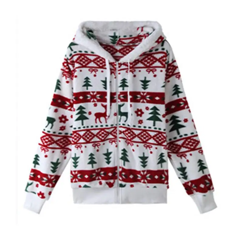 여성용 루즈핏 후드 가디건 코트 캐주얼 가을 겨울 스트리트 스타일 긴 소매 지퍼 클로저 만화 프린트 패션