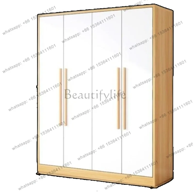 Simple Handles Doors Wardrobe Designs Luxury Nordic Room Clothes Bedroom Wardrobe Storage Cabinets Mueble Organizador Furniture