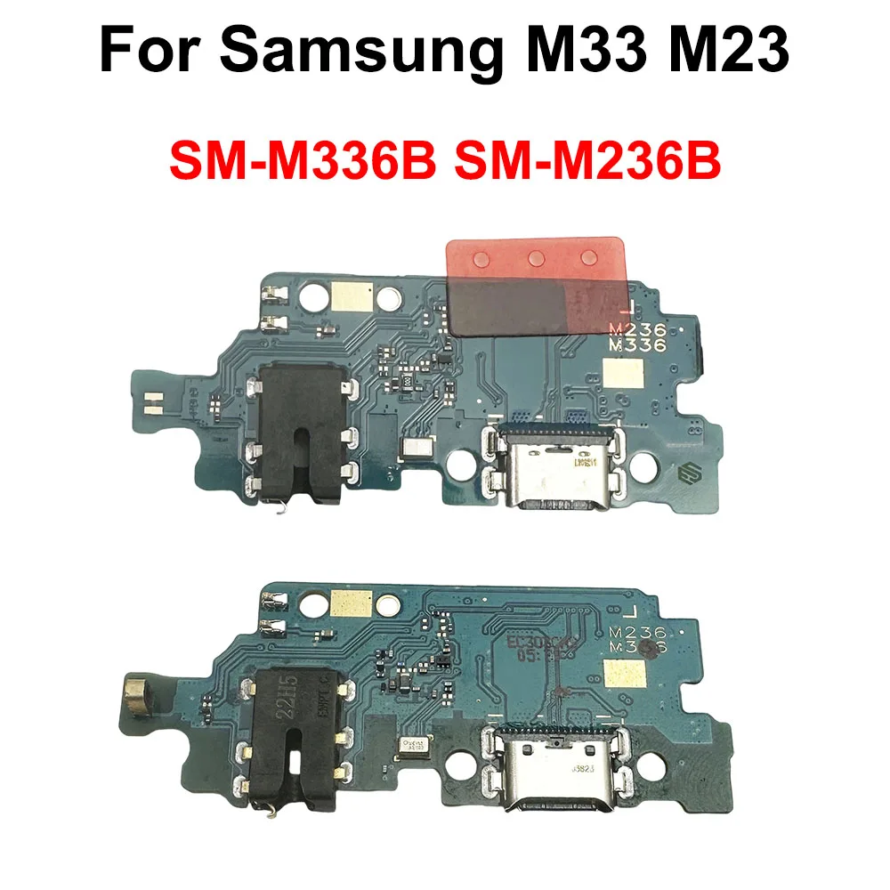 

GEFENSI USB Charge Port Jack Dock Connector Charging Board Flex Cable For Samsung Galaxy M33 SM-M336B / M23 SM-M236B Charging Bo