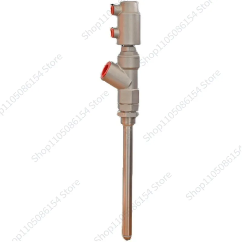 ملحقات آلة التعبئة الخطية الفولاذ المقاوم للصدأ المضادة للتنقيط DN15 صمام تعبئة هوائي فوهة التفريغ رأس تعبئة السائل #1