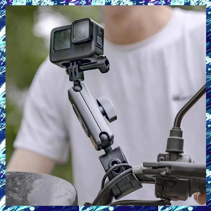 

CEA Motorcycle Handlebar Mount 360° Motorcycle Handlebar Mount Bicycle Frame For Insta360 X5 Gopro Hero Dji Osmo Action Camera