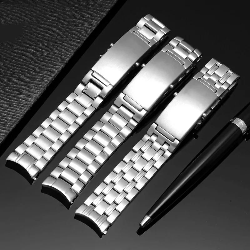 Quality Stainless Steel Watch Band For Omega 007 Seamaster Planet Ocean 300m Sports Watch Strap Men Women Bracelet 20mm 22mm