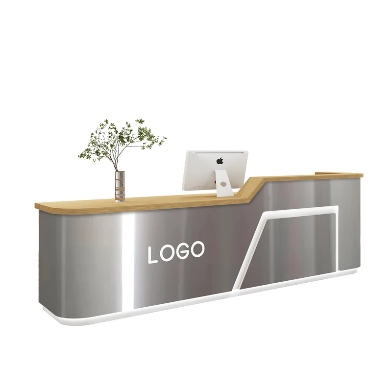 Cash Cashier Modern Reception Desk Shop Bar Office Executive Luxury White Reception Desk Beauty Mostrador Oficina Furniture HDH