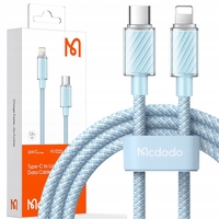 MCDODO CABLE CHARGER USB-C LIGHTNING FOR IPHONE 12 13 14 PRO 1M BLUE