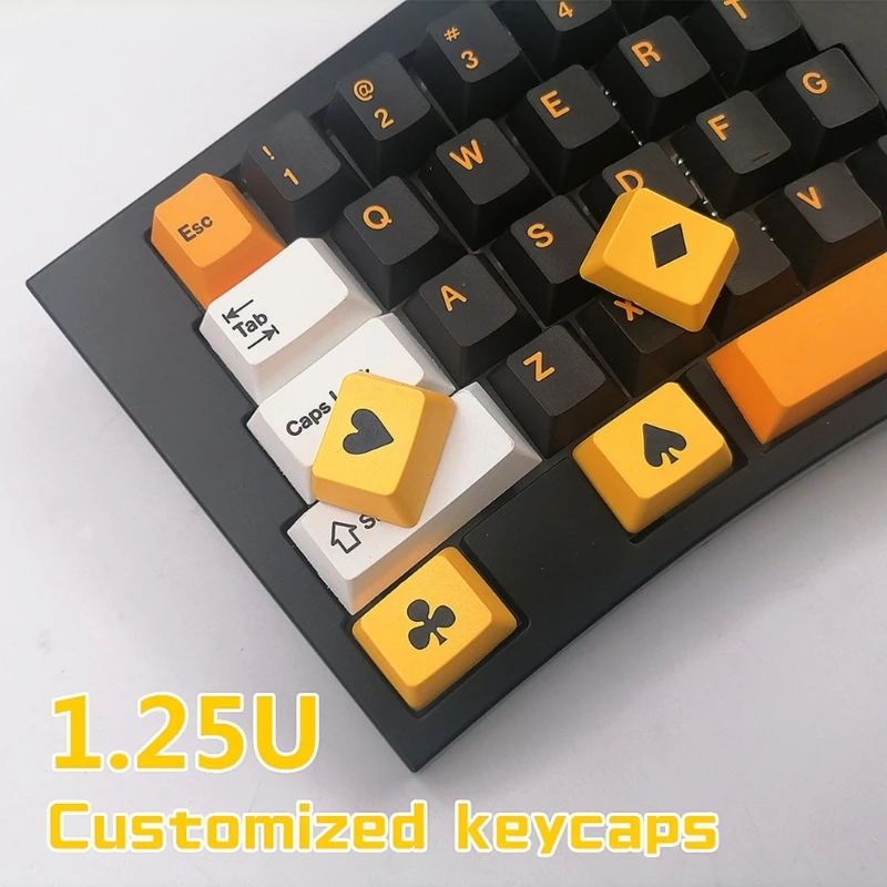 4 Keycaps Chơi Game Cho Bàn Phím Cơ Chơi Game 1.25U 4 Phím Dày Keycap PBT Trang Sức Giọt